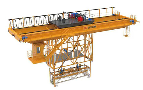 Hydropower shaft gantry crane lifting a vessel